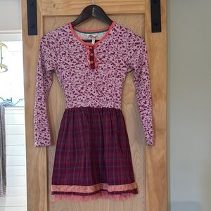 Matilda Jane Pink and White Buttoned Long Sleeve Sundress